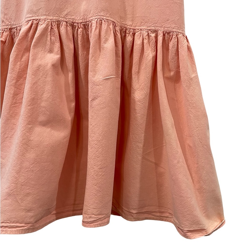 [L] ATMOSPHERE 🇨🇦vintage dress peach 80s floral cotton festival Coachella - Picture 5 of 9